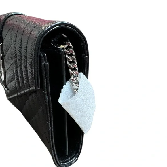 NWT YSL Triquilt Wallet on Chain - Picture 3 of 8